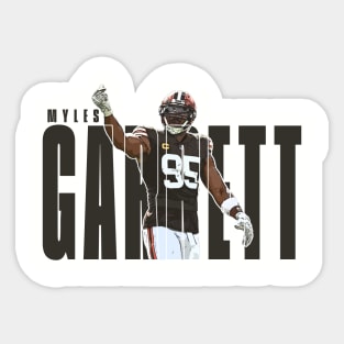 myles garrett Sticker